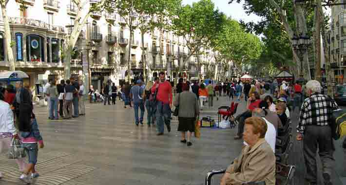 Obiective turistice Barcelona, La Rambla