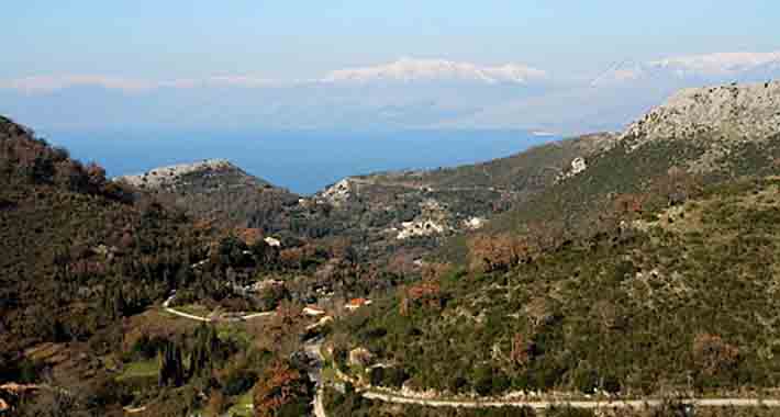 Obiective turistice Corfu, Muntele Pandokratoras