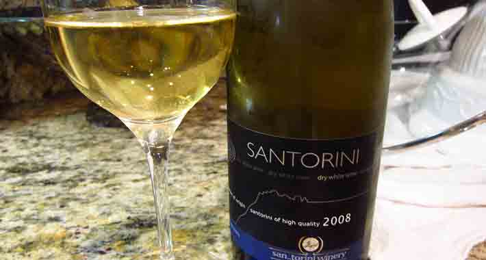 Obiective turistice Santorini, Vinul din Santorini