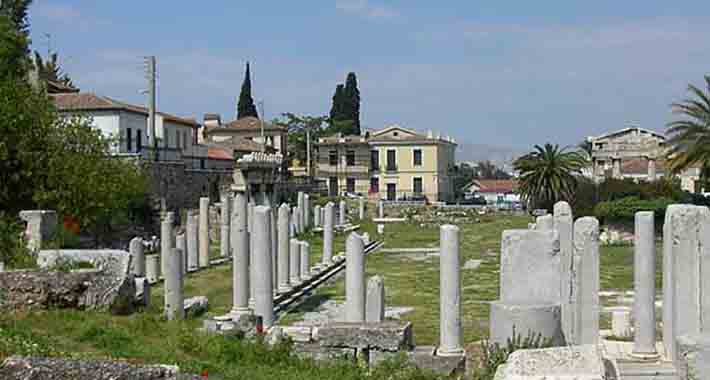 Obiective turistice Atena, Panta de nord a Acropolelui