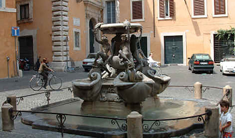 La fontana delle Tartarughe