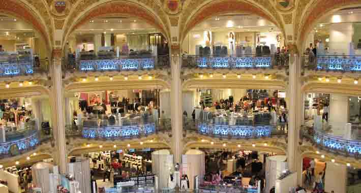 Obiective turistice Paris, Paradisul cumparaturilor