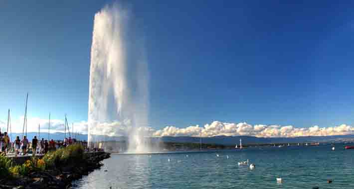 Obiective turistice Geneva, Jet d'Eau 